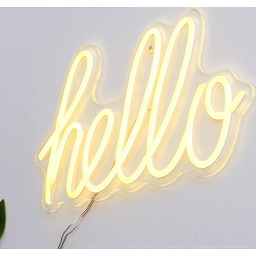 Hello Gorgeous Neon Sign LED Text Light Custom Neon Sign for Wedding Store Decoration