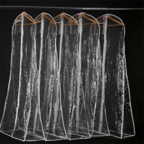 Transparent Mesh Yarn Wedding Dress Dust Cover with Zipper Bride Gown Storage Bag Garment Clothing Case clothes Dustproof Cover