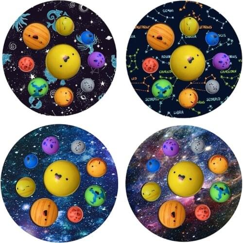 Push Bubble Fidget Hand Toy with Double Side Popper Party Favor Funny Gift Silicone Sensory Toy for Kids Stress Relief