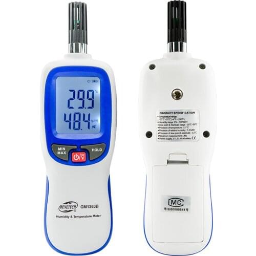 GM1363 GM1363B handheld temperature and humidity meter industrial laboratory warehouse high precision