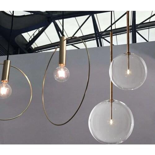 Modern Geometric Art Pendant Lights Nordic Line Hanging Lamp Loft Industrial Home Decor Kitchen Light Fixture Luminaire hanging