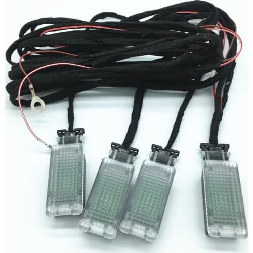 LED Footwell Light Foot Step Lamps Cable Wire harness For VW PASSAT B6 B7 B8 Golf 6 MK6 7 MK7 JETTA 5 6 Tiguan Touran 5GG947409