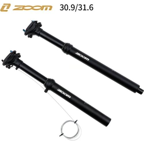 Bike Hydraulic Seatpost ZOOM Dropper Seatpost Adjustable MTB 30.9/31.6*400mm Internal Remote Control Lifting Seat Tube