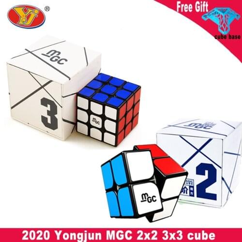 Yongjun MGC V2M 3x3x3 Elite Magnetic Magic Cube YJ MGC V2 2x2 Speed Cube for Professional Magic Cube Magnetic Puzzle