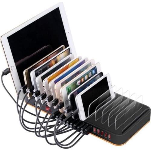 Multi ports smart phones charger 15 USB charging stand station dock tablet cellphones accessories 5V 20A hub for iphone 8 7 HTC