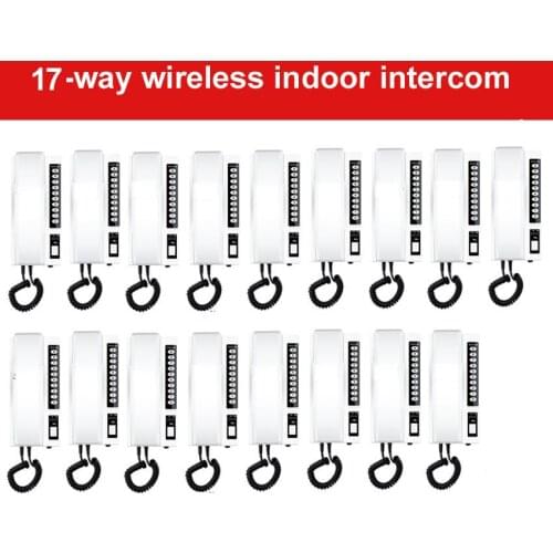 ZHUDELE New arrival 2.4Ghz digital wireless indoor intercom/interphone for 17-rooms,99 handsets extendable,stable signal transmi