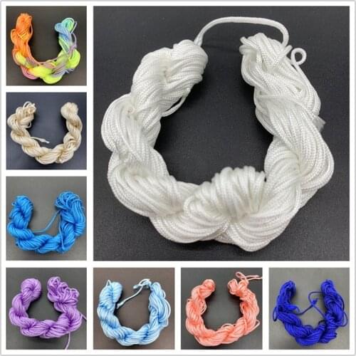 1.0mm/1.5mm Nylon Cord Rope Chinese Knot Macrame Cord Rope For Jewelry Making For Shamballa Bracelet