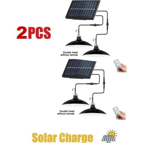2pcs Retro Lampshade Solar Bulb Light Classical Chandelier 3Meters Wire Solar Panel Glass Bulb Lantern Lampshade For Outdoor Sol