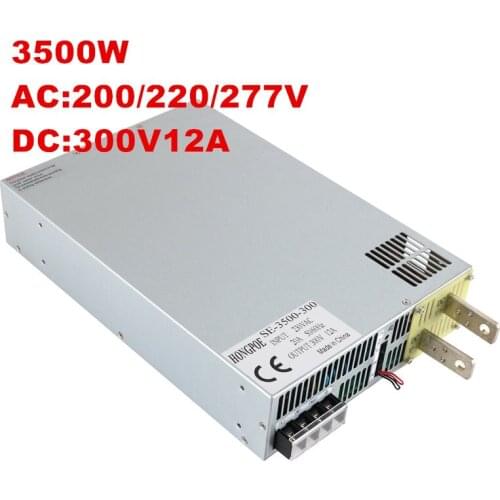 3500W 300V Power Supply 0-300V Adjustable Power 300VDC AC-DC 0-5V Analog Signal Control SE-3500-300 Power Transformer 300V 11.5A
