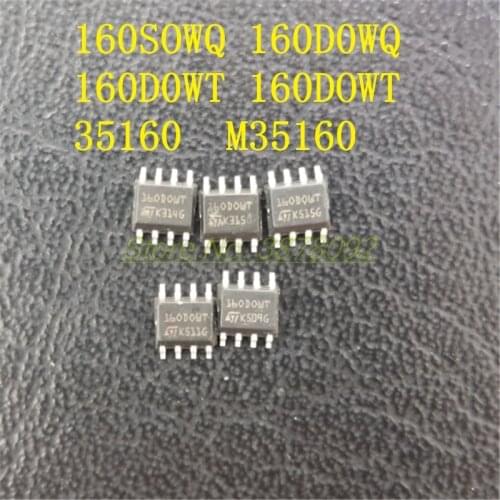 5pcs/lot M35160 160DOWQ 160D0WQ 160DOWT 160D0WT IC EEPROM SOP8 Chip for BMW Mileage Correction Dashboard 35160 SOP8 IC Chip