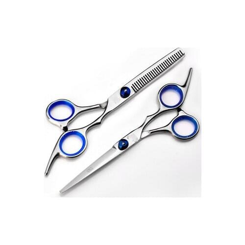 50pcs fashion Cutting Thinning Styling Hair Scissors Stainless Steel Salon Hairdressing Shears Regular Flat Teeth Blades