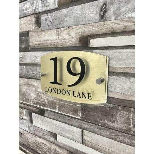 Personalised Name Plate wall House Door Acrylic Signs Plaques Numbers
