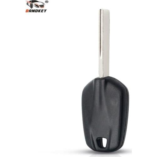 Dandkey Replacement Transponder Key Chip Car Key Shell Case For Citroen For Peugeot 508 Uncut Blank Key Blade With HU83 Blade