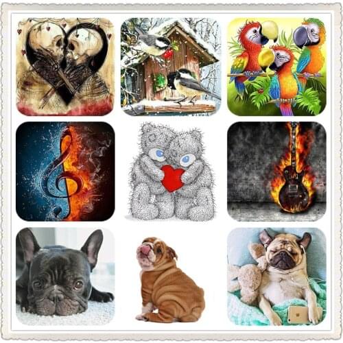 DIY 5D Diamond Painting Cartoon Animal Character Round Diamond Home Decoration Embroidery Handmade New Year Gift