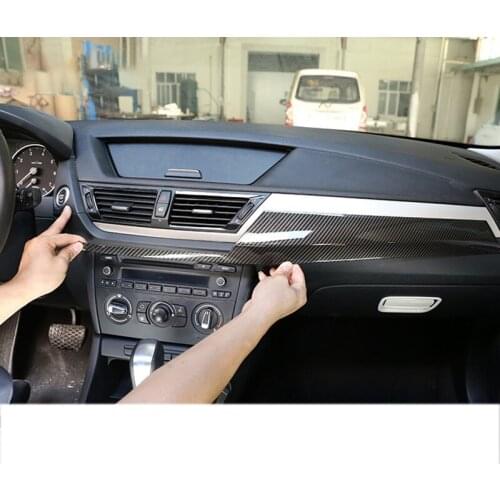 For-BMW X1 E84 2011-2015 ABS Car Carbon Fibre ABS Interior Center Console Protection Panel Cover Trim Accessories