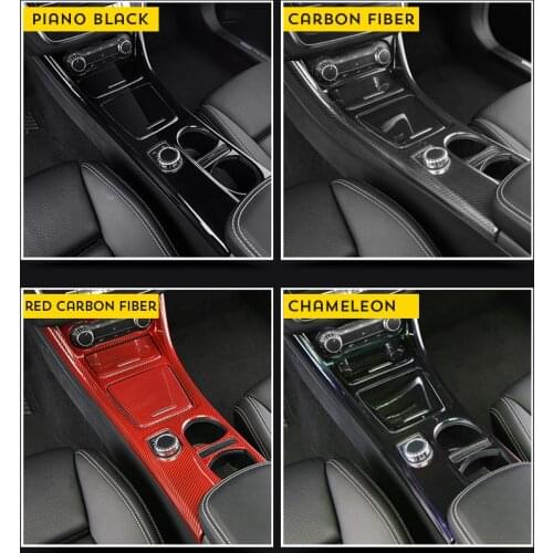 For Mercedes Benz CLA C117 GLA X156 2014-2017 Water Cup Storage panel trim auto Accessories Central Control decoration Sticker