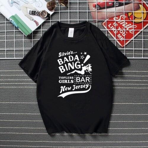 The Sopranos T-Shirt Bada Bing Club Based on the Cult TV & DVD Series New Streetwear T shirt Top Cotton Short Sleeve Tshirt
