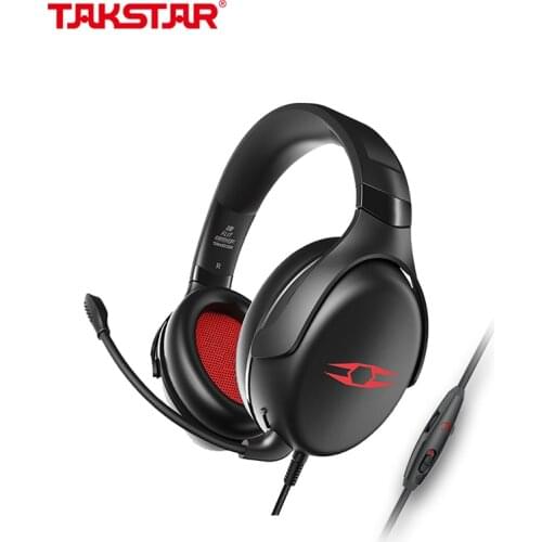 Takstar FLIT Gaming Headset Stereo Over Ear Wired Headphone with Detachable Microphone for PC PS4™ mobile equipment Gamer
