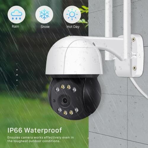 Surveillance Cameras With Wifi Outdoor Waterproof 1080P Night Vision 4X Digital Zoom PTZ IP Camera P2P Audio Security CCTV Cam