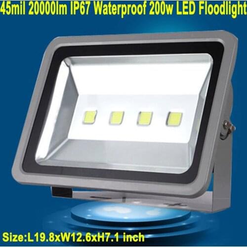 Ip67 waterproof 100-240V Red blue green 200w FloodLight LED Flood lighting Warm/Cool White Outdoor 2pcs/lot