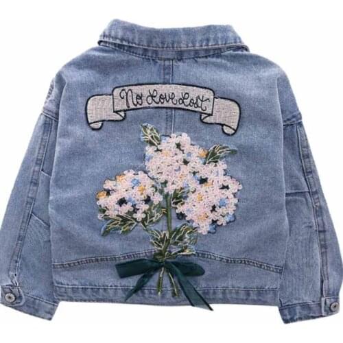 JUNSHANANGEL Denim Jackets For Girls