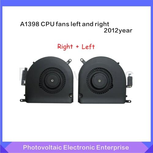 Laptop cpu Cooling Fan For Macbook Pro Retina 15" A1398 2012 2013 CPU Cooler Fan Right & Left side 923-0091 923-0092