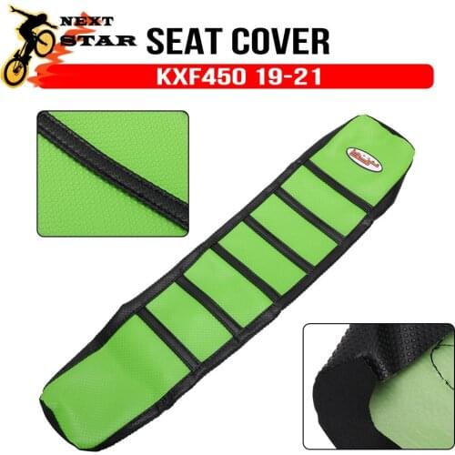 Motorcycle Rubber Vinyl Soft Anti-slip Seat Cover For Kawasaki KXF450 KXF450 KXF 450 KX450F KX 450F 2019 2020 2021