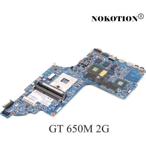 NOKOTION 682040-501 682040-001 48.4ST06.011 For HP pavilion DV7 DV7T DV7-7000 laptop motherboard GT 650M 2G