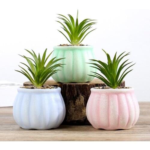 Nordic Potted Ornaments Simulation Plant Ornaments Bonsai Office Ceramic Flowerpot Office Desk Interior Creative Furnishing