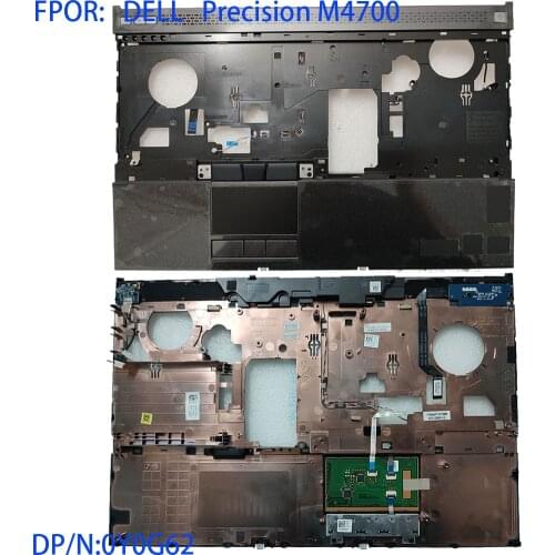 NEW For Dell Precision M4700 Laptop Palmrest Keyboard Upper Case with Touchpad Button Trumpet 0Y0G62 Y0G62