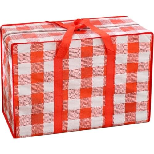 1pc Big Capacity Jumbo Home Laundry Plastic Bags Large Zipper Reusable Strong Laundry Storage Plastic Bag Holder Pouch Organizer