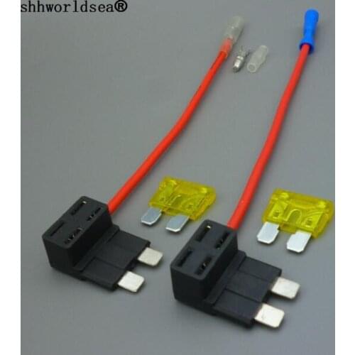 Shhworldsea 100set Add A Circuit Standard Blade Fuse Boxes Holder Piggy Back Tap