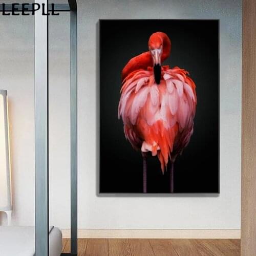 Nordic Dier Moderne Roze Flamingo Canvas Schilderij Posters En Prints Wall Art Pictures Voor Woonkamer Interieur Thuis Decoratie