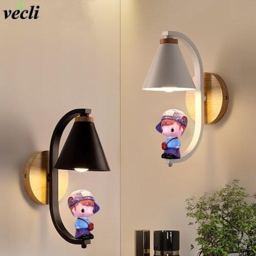 Nordic Led Wall Lamp Modern Bedroom Bedside Lamp Living Room Corridor Decoration Sconce Wall Lights Fixtures E27