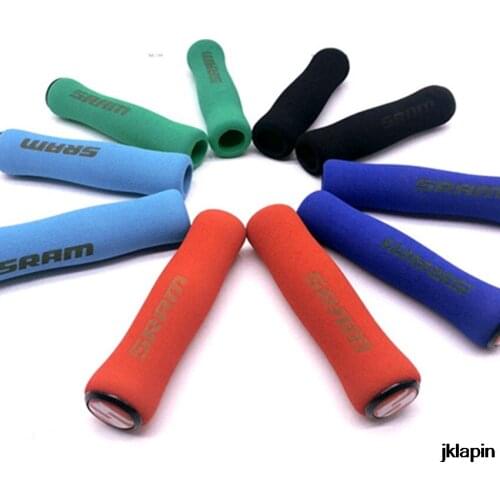 MTB Mountain Folding Bike Sponge Handle Grips Universal Double-pass Comfort Anti-slip Sponge Handlebar Grip Cover
