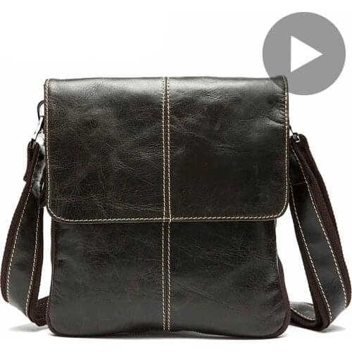 Crossbody Shoulder Men Genuine Leather Bag Cross Body Handbag Cow For Messenger Male Vintage Side 2020 Bolsos Sac Bolsa Satchel