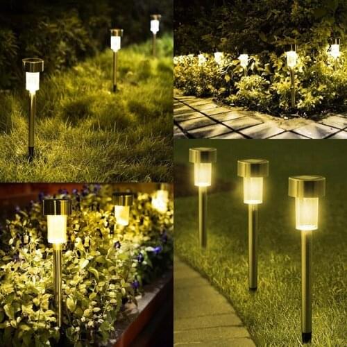 LED Solar Garden Light Outdoor Solar Powered Lamp Lantern Waterproof Landscape Lighting For Pathway Patio Yard Lawn Decoration