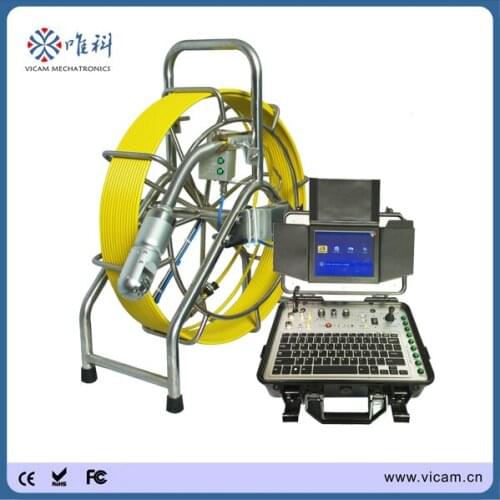 Pan tilt Dvr Drain Pipe Video Camera, Sewer Snake Pipe Inspection Video Camera With 60m Cable V8-3388PT