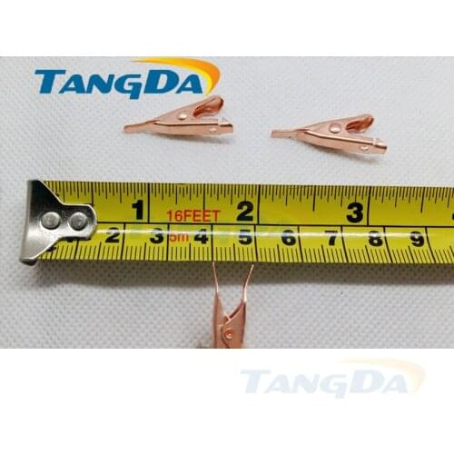 Tangda High quality Pure copper CU flat battery charging equipment test alligator clip electronic trumpet