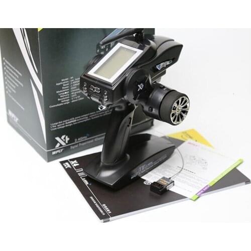 WFLY WFX4 4CH 2.4G High Sensitivity Radio 40 Models LED Screen Gun Remote Controller Switched L/R hand for RC Car and Boat