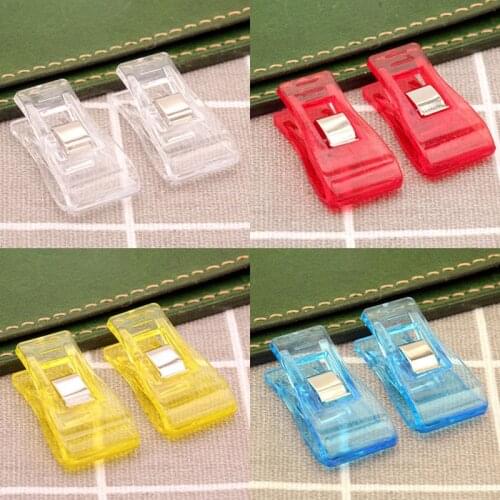 10 Pcs Positioning Clips Colorful Strong Clips Leather Clips Sewing Knitting Clips DIY Sewing Accessories
