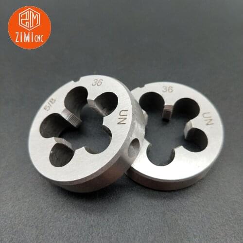 1pcs high speed steel right hand mold 5/8-36UN die thread 5/8-36 American standard round tapping mold excellent quality