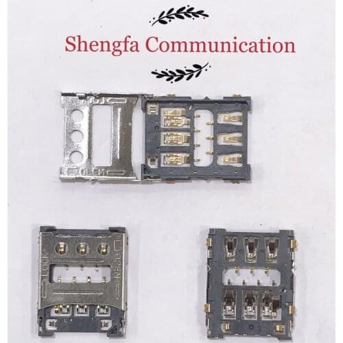 10-50pcs/Original for Nokia 2.1 Micro Nano SIM Flip 6PIN Card Socket Child Smart Watch Connector Slot Tray Holder