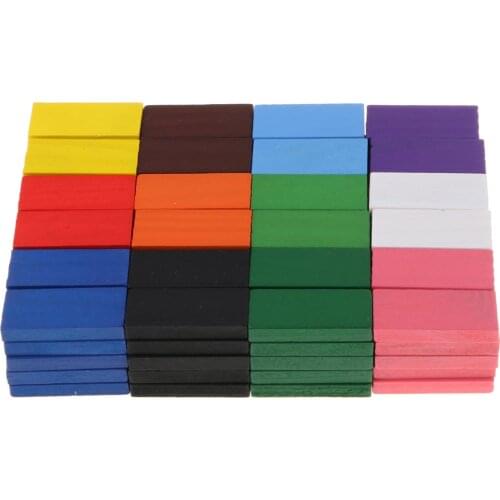 120pcs Wooden s Block Set Educational Toy Racing Game 12 Color