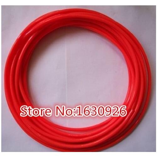 16ft(5m) Color Red 12mm(OD) x 8mm (ID) PU Air Tubing Pipe Hose