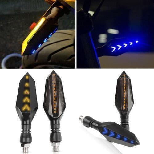 2pcs 12V LED Motorcycle Turn Signal Lights Bendable Flashing Motorbike Indicator FOR CFMOTO 400NK 400 NK 650NK 650 NK 400/650NK