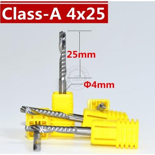 4mm*25mm,Freeshipping,CNC wood tool,carbide End Mill,woodworking insert router bit,1 flute up cut end mill,PVC,Acrylic.wood