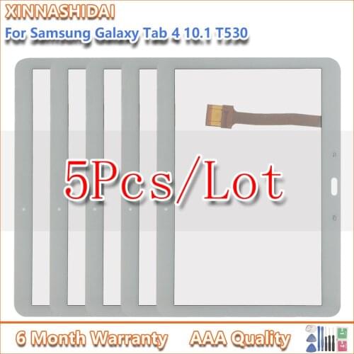 5pcs/lot For Samsung GALAXY Tab 4 T530 T531 T535 SM-T530 Touch Screen Digitizer Glass Sensor Panel Tablet PC Replacement