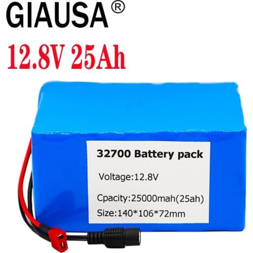 GIAUSA 4S3P 12.8V 25Ah 32700 Lifepo4 Battery Pack 4S 40A 100A Balanced BMS for Electric Boat and Uninterrupted Power Supply 12V