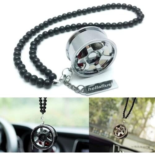 Auto Rearview Mirror Pendant Interior Ornaments for Car Decoration Wheel Hub Model for Boys Birthday Presents